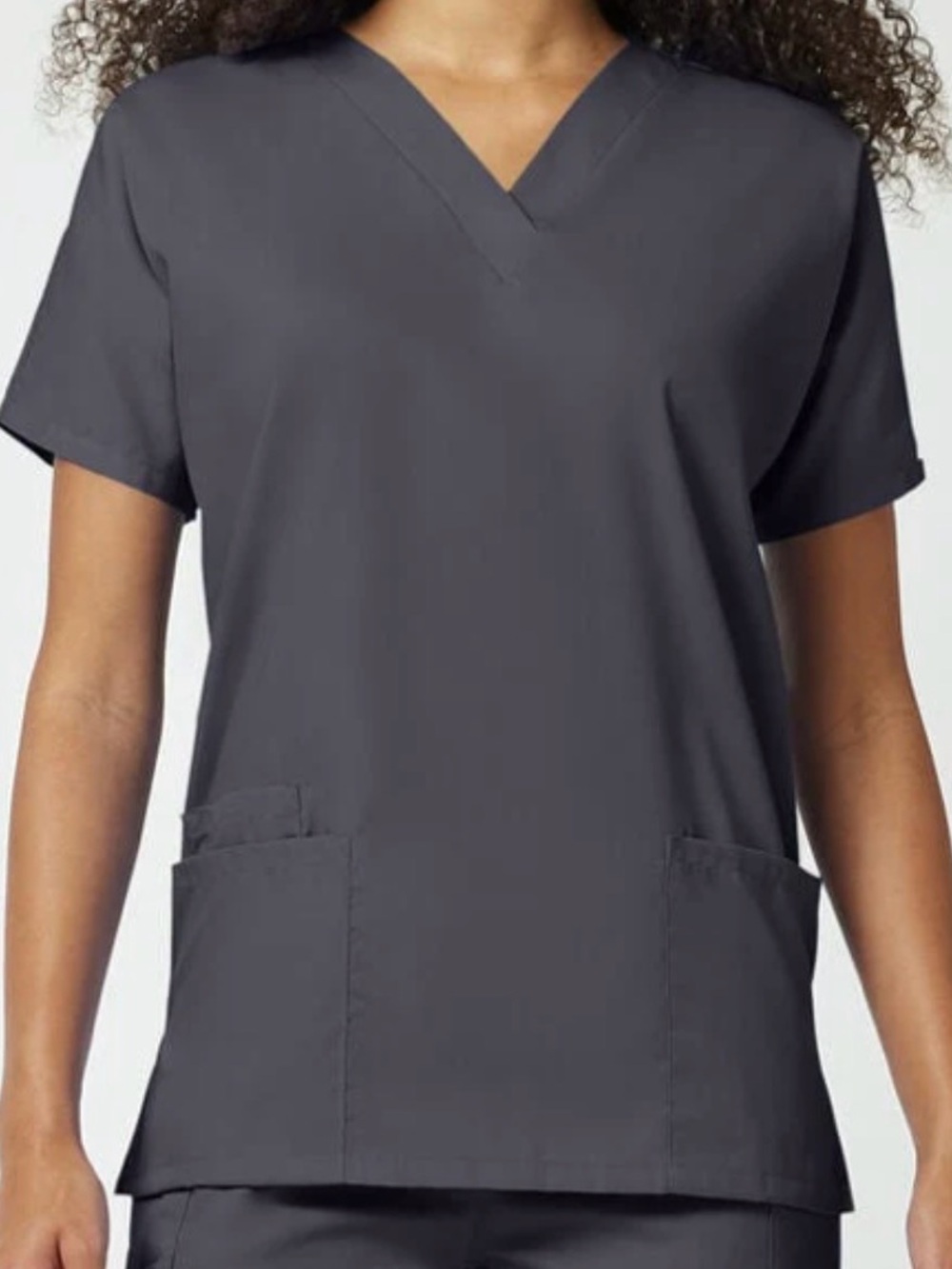 Cherokee Women's V-Neck Scrub Top, Pewter, MED